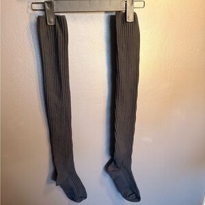 Torrid Black Ribbed Knee-High Socks